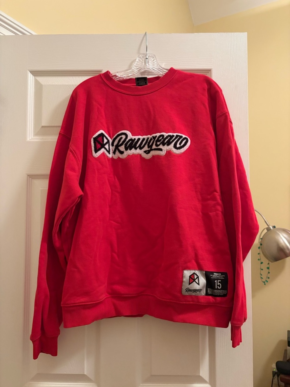 Rawgear Men's Red Crewneck Sweatshirt